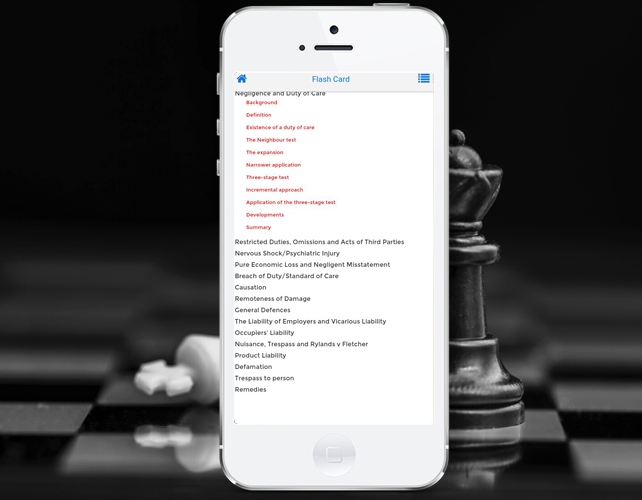 Iphone App for Tort Law Informations